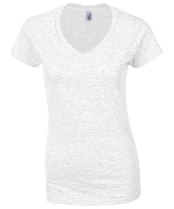 White - Softstyle™ women's v-neck t-shirt T-Shirts Gildan T-Shirts & Vests, Women's Fashion Schoolwear Centres