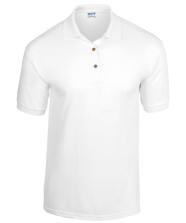 White - Kids DryBlend® Jersey knit polo Polos Gildan Junior Schoolwear Centres