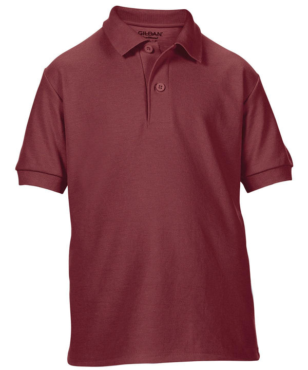 Maroon - DryBlend® youth double piqué sports shirt Polos Gildan Junior, Polos & Casual, Sale Schoolwear Centres