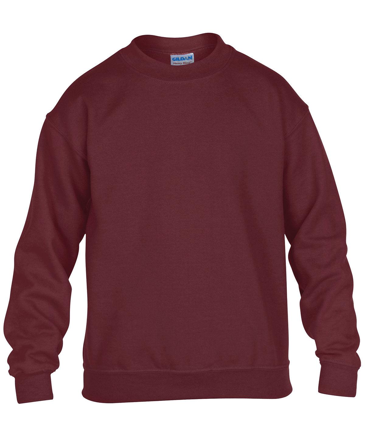 Maroon - Heavy Blend™ youth crew neck sweatshirt Sweatshirts Gildan Junior, Must Haves, Raladeal - Recently Added, Sweatshirts Schoolwear Centres