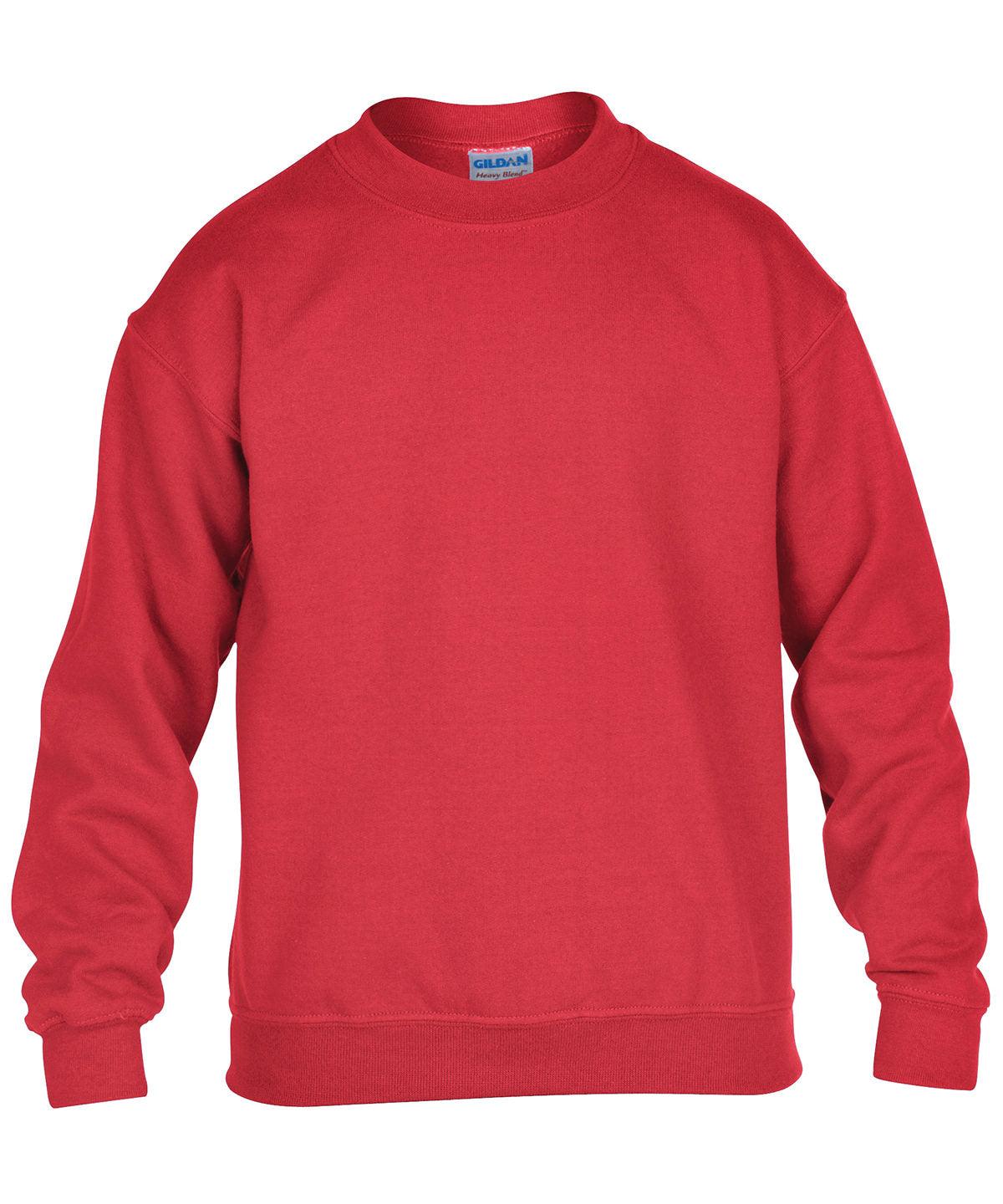 Red - Heavy Blend™ youth crew neck sweatshirt Sweatshirts Gildan Junior, Must Haves, Raladeal - Recently Added, Sweatshirts Schoolwear Centres