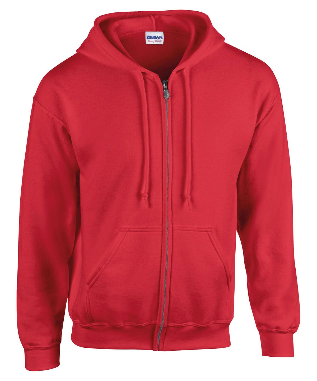 Red - Heavy Blend™ youth full-zip hooded sweatshirt Hoodies Gildan Hoodies, Junior, Must Haves, Raladeal - Recently Added, Sale Schoolwear Centres