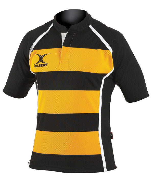 Black/Amber Hoops - Adult Xact match shirt T-Shirts Last Chance to Buy Plus Sizes, Sports & Leisure, T-Shirts & Vests Schoolwear Centres