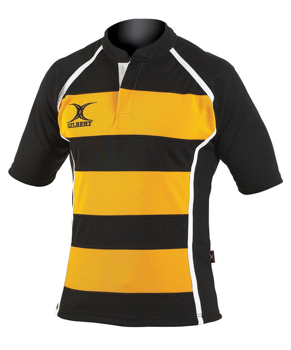 Black/Amber Hoops - Kids Xact match shirt T-Shirts Last Chance to Buy Junior, Sports & Leisure, T-Shirts & Vests Schoolwear Centres