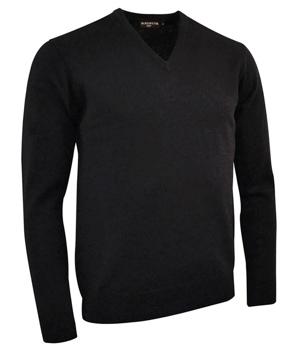 Black - g.Lomond lambswool v-neck sweater (MKL5900VN-LOM) Sweatshirts Glenmuir Golf, Knitwear, Must Haves, New Colours For 2022, Raladeal - Recently Added, Sports & Leisure, Sweatshirts Schoolwear Centres