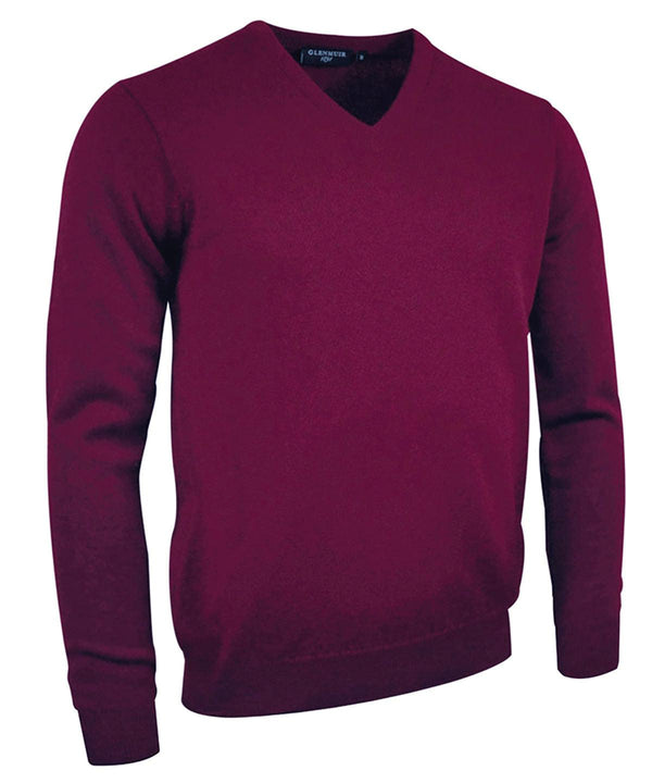Bordeaux - g.Lomond lambswool v-neck sweater (MKL5900VN-LOM) Sweatshirts Glenmuir Golf, Knitwear, Must Haves, New Colours For 2022, Raladeal - Recently Added, Sports & Leisure, Sweatshirts Schoolwear Centres