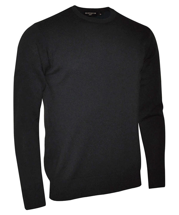 Black - g.Morar lambswool crew neck sweater (MKL5902CN-MOR) Sweatshirts Glenmuir Activewear & Performance, Golf, Must Haves, New Colours For 2022, Raladeal - Recently Added, Sports & Leisure, Sweatshirts Schoolwear Centres