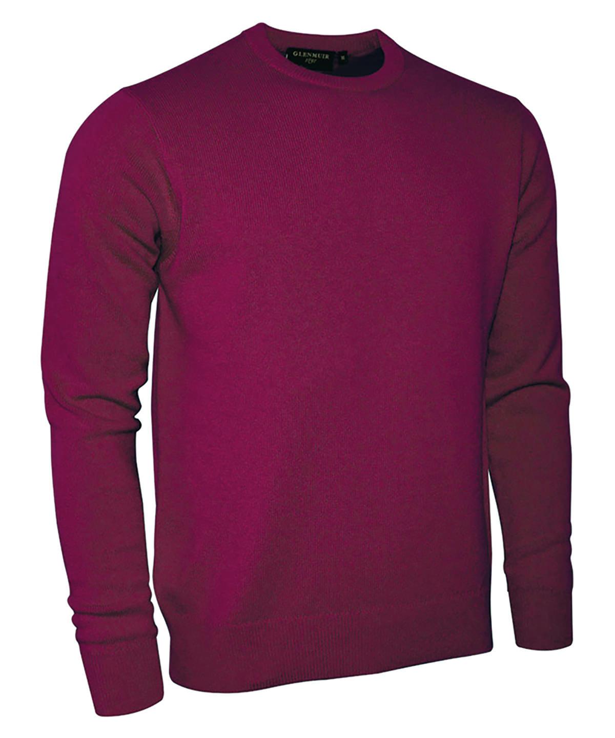 Bordeaux - g.Morar lambswool crew neck sweater (MKL5902CN-MOR) Sweatshirts Glenmuir Activewear & Performance, Golf, Must Haves, New Colours For 2022, Raladeal - Recently Added, Sports & Leisure, Sweatshirts Schoolwear Centres