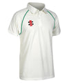 Ivory/Bottle - Kids Matrix short sleeve shirt Polos Last Chance to Buy Junior, Sports & Leisure Schoolwear Centres