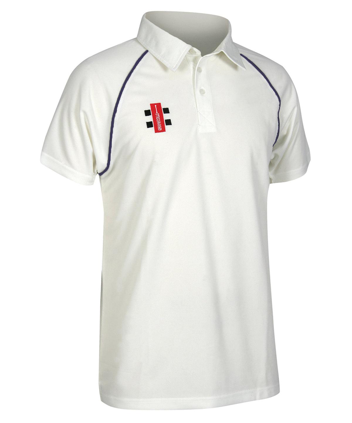 Ivory/Navy - Kids Matrix short sleeve shirt Polos Last Chance to Buy Junior, Sports & Leisure Schoolwear Centres