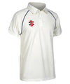 Ivory/Navy - Kids Matrix short sleeve shirt Polos Last Chance to Buy Junior, Sports & Leisure Schoolwear Centres