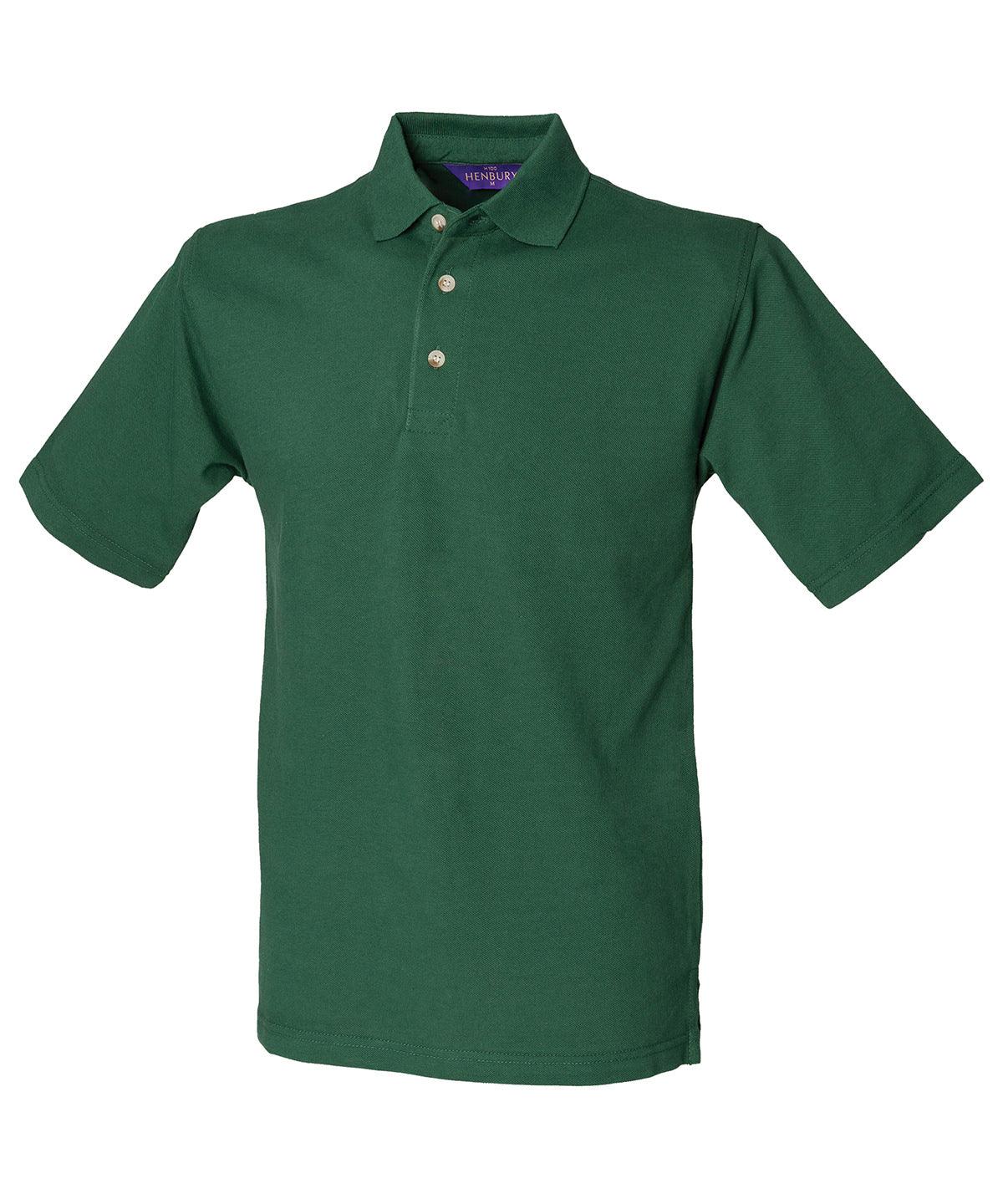 Bottle* - Classic cotton piqué polo with stand-up collar Polos Henbury Must Haves, Plus Sizes, Polos & Casual, Raladeal - Recently Added, Workwear Schoolwear Centres