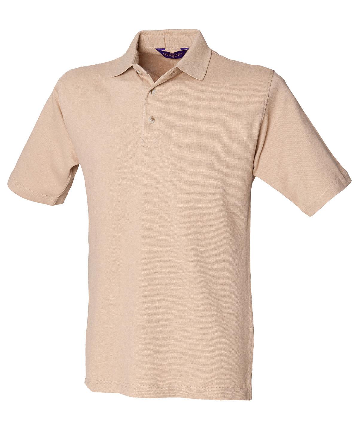 Camel - Classic cotton piqué polo with stand-up collar Polos Henbury Must Haves, Plus Sizes, Polos & Casual, Raladeal - Recently Added, Workwear Schoolwear Centres