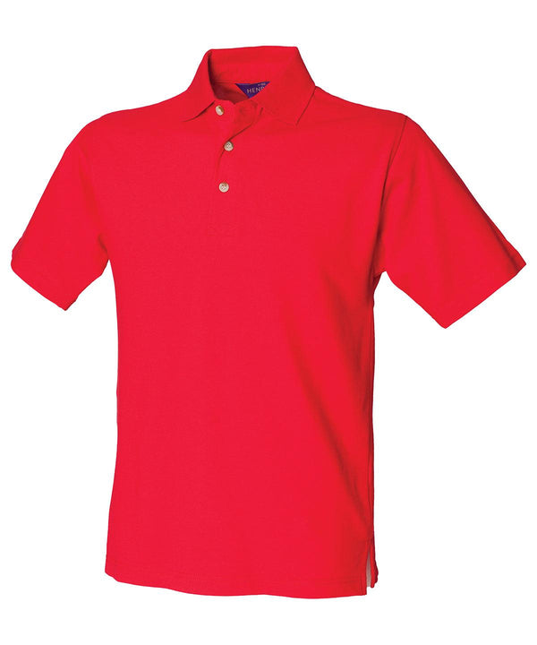 Classic Red* - Classic cotton piqué polo with stand-up collar Polos Henbury Must Haves, Plus Sizes, Polos & Casual, Raladeal - Recently Added, Workwear Schoolwear Centres