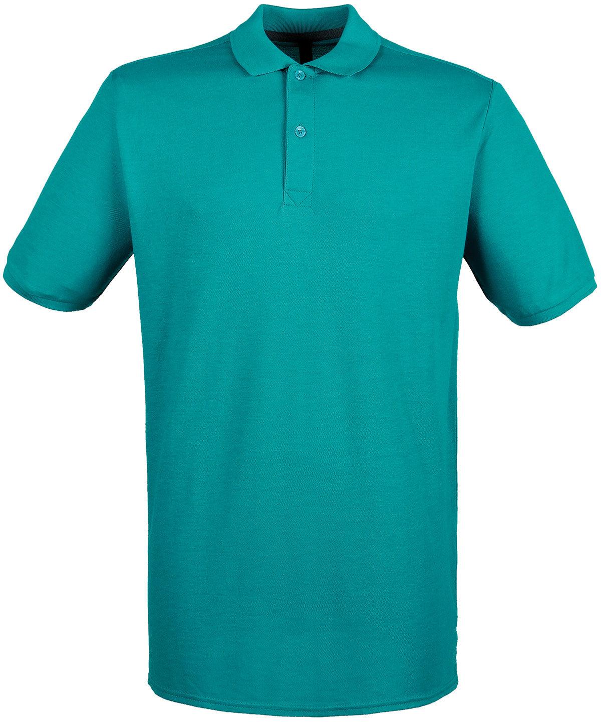 Bright Jade - Micro-fine piqué polo shirt Polos Henbury Must Haves, Plus Sizes, Polos & Casual, Raladeal - Recently Added, Rebrandable Schoolwear Centres