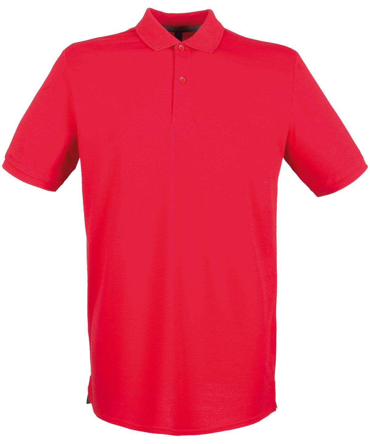 Classic Red* - Micro-fine piqué polo shirt Polos Henbury Must Haves, Plus Sizes, Polos & Casual, Raladeal - Recently Added, Rebrandable Schoolwear Centres