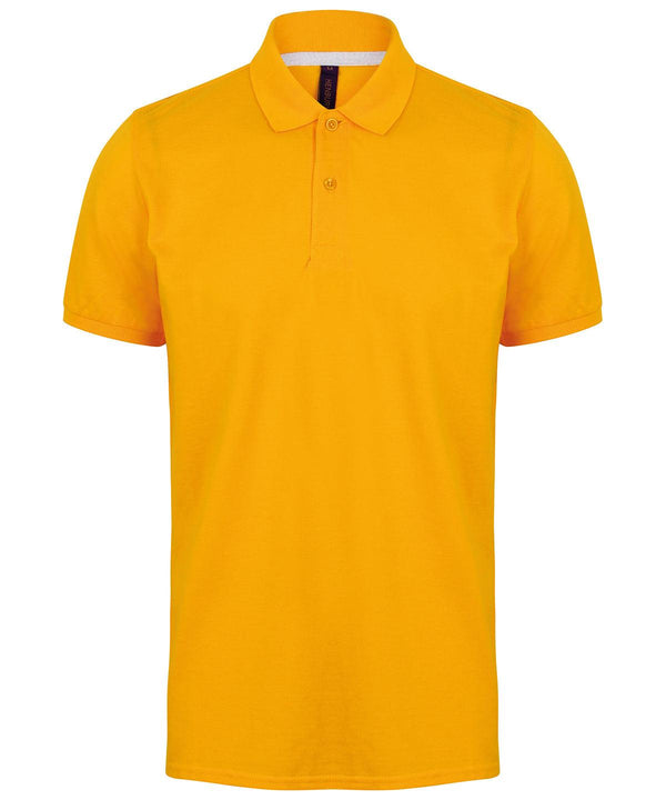 Gold - Micro-fine piqué polo shirt Polos Henbury Must Haves, Plus Sizes, Polos & Casual, Raladeal - Recently Added, Rebrandable Schoolwear Centres