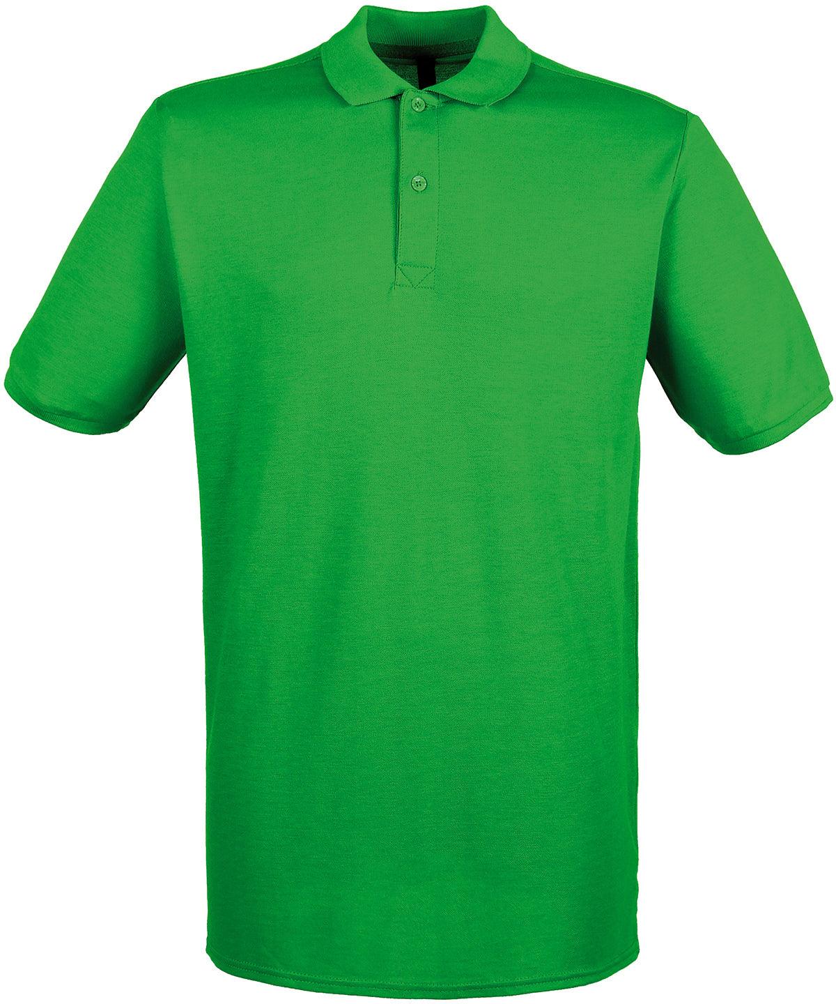 Kelly Green - Micro-fine piqué polo shirt Polos Henbury Must Haves, Plus Sizes, Polos & Casual, Raladeal - Recently Added, Rebrandable Schoolwear Centres