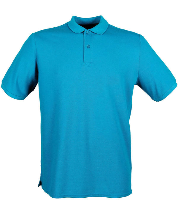 Sapphire Blue - Micro-fine piqué polo shirt Polos Henbury Must Haves, Plus Sizes, Polos & Casual, Raladeal - Recently Added, Rebrandable Schoolwear Centres