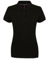 Women's micro-fine piqué polo shirt