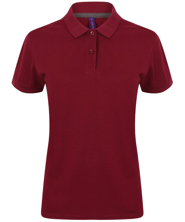 Women's micro-fine piqué polo shirt