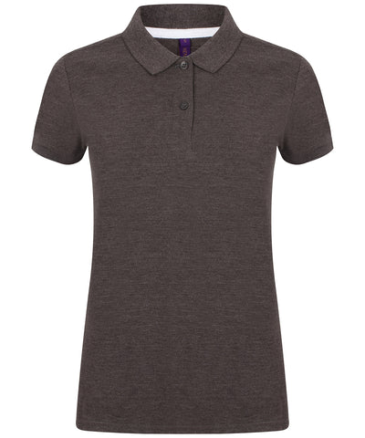Women's micro-fine piqué polo shirt