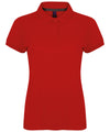 Women's micro-fine piqué polo shirt