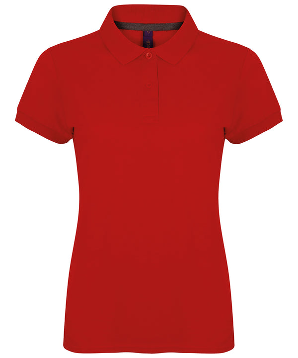 Women's micro-fine piqué polo shirt