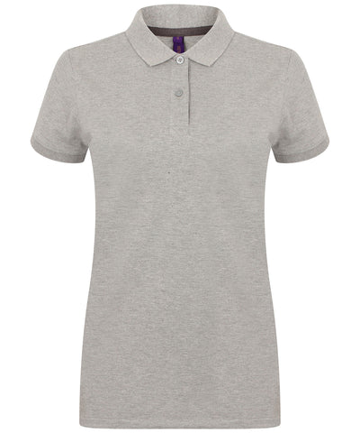 Women's micro-fine piqué polo shirt