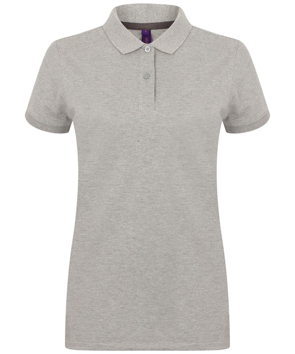 Women's micro-fine piqué polo shirt