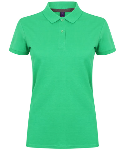 Women's micro-fine piqué polo shirt