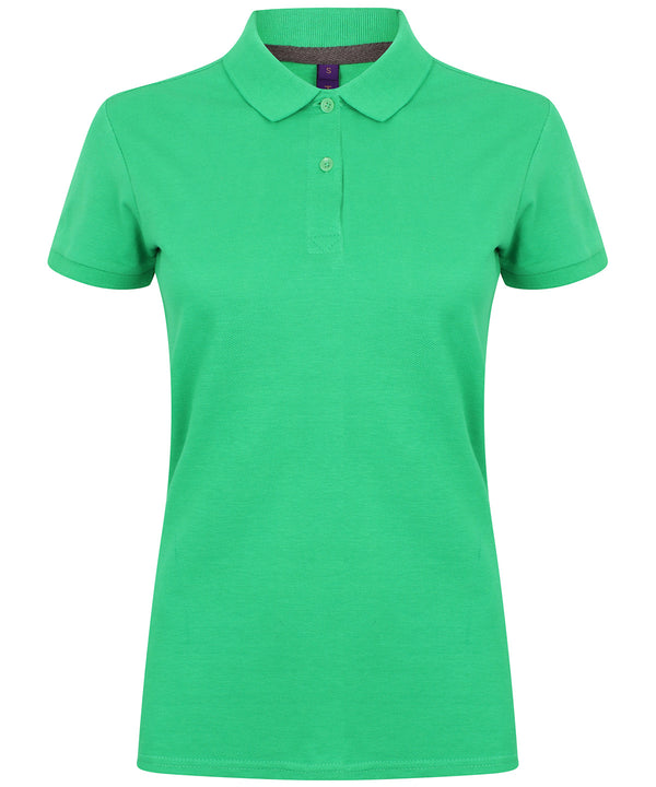 Women's micro-fine piqué polo shirt