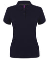 Women's micro-fine piqué polo shirt