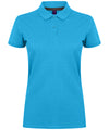 Women's micro-fine piqué polo shirt