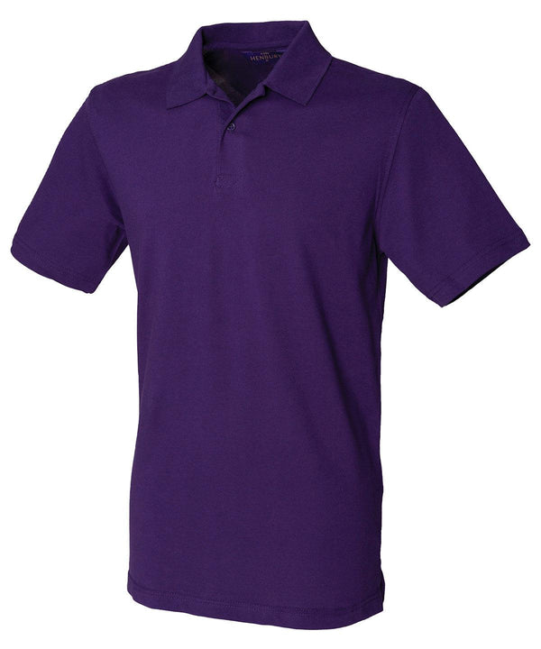 Purple - Stretch piqué polo shirt Polos Henbury Polos & Casual, Raladeal - Recently Added Schoolwear Centres