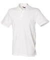 White - Stretch piqué polo shirt Polos Henbury Polos & Casual, Raladeal - Recently Added Schoolwear Centres