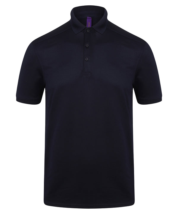 Stretch polo shirt with wicking finish (slim fit)