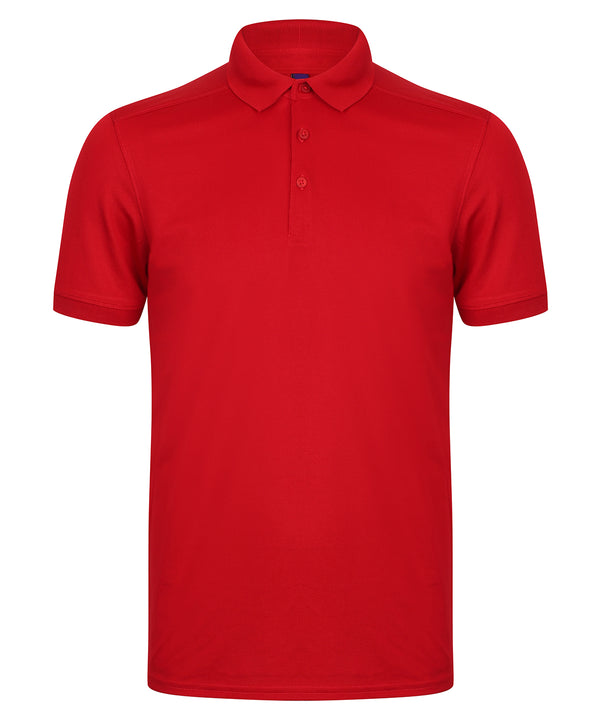 Stretch polo shirt with wicking finish (slim fit)