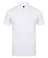 White* - Stretch polo shirt with wicking finish (slim fit) Polos Henbury Plus Sizes, Polos & Casual, Raladeal - Recently Added Schoolwear Centres