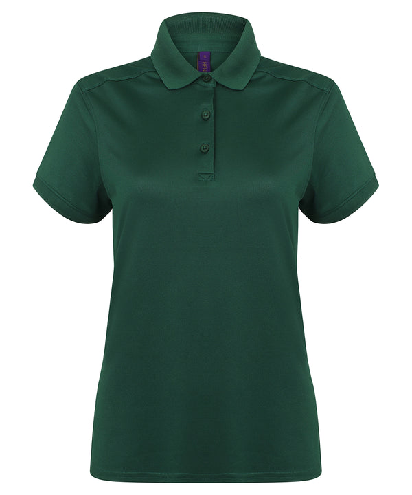 Women's stretch polo shirt with wicking finish (slim fit)