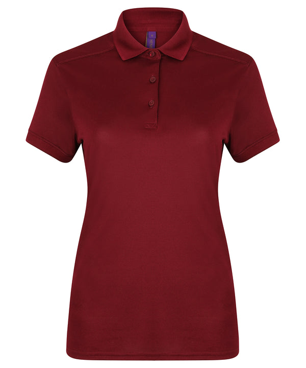 Women's stretch polo shirt with wicking finish (slim fit)