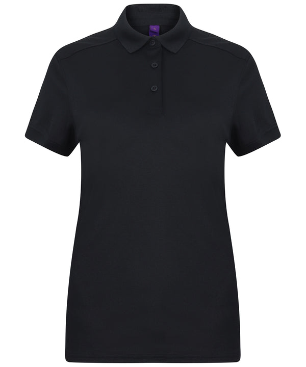 Women's stretch polo shirt with wicking finish (slim fit)