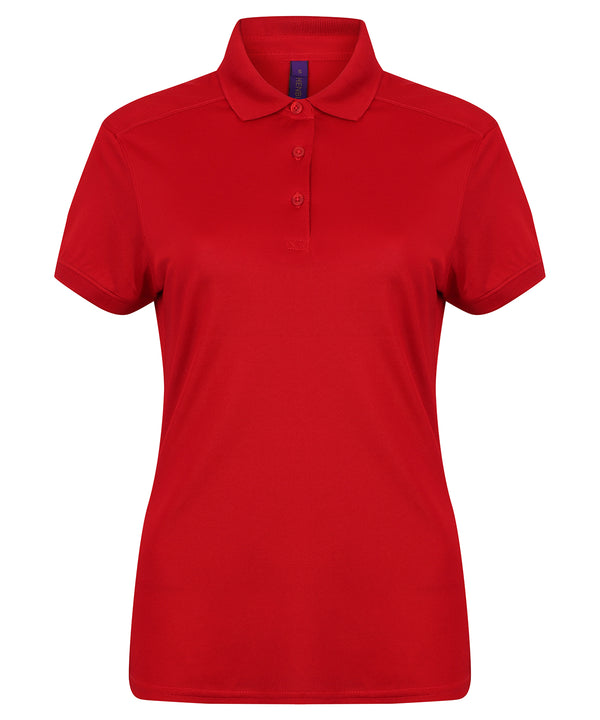 Women's stretch polo shirt with wicking finish (slim fit)