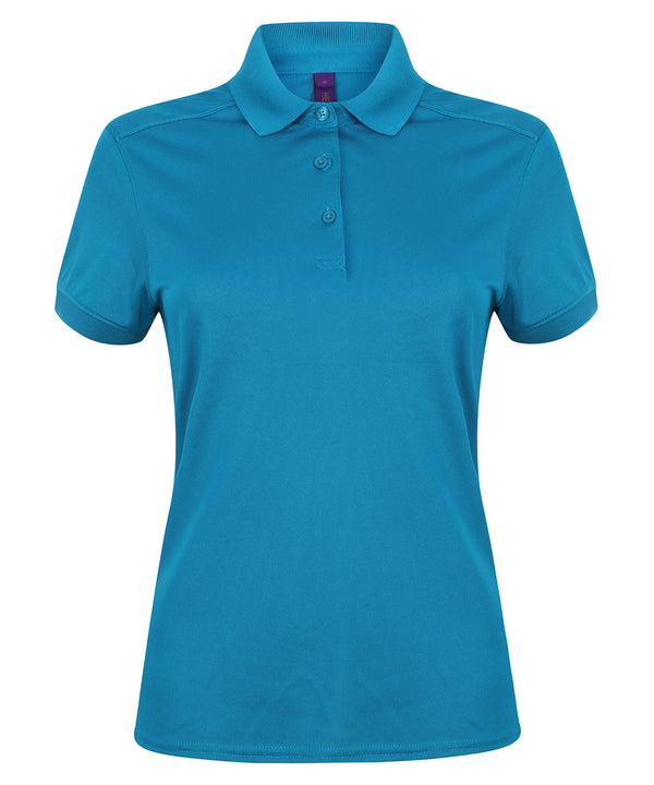 Women's stretch polo shirt with wicking finish (slim fit)