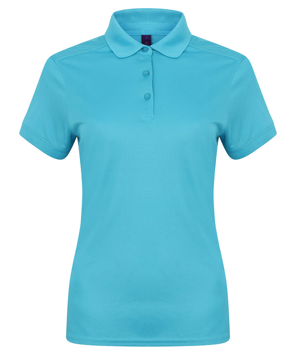 Women's stretch polo shirt with wicking finish (slim fit)