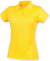 Yellow - Women's Coolplus® polo shirt Polos Henbury Must Haves, Plus Sizes, Polos & Casual, Raladeal - Recently Added, Safe to wash at 60 degrees, Women's Fashion Schoolwear Centres