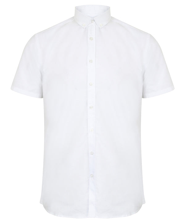 Modern short sleeve Oxford shirt