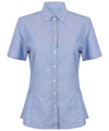 Women's modern short sleeve Oxford shirt