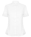 Women's modern short sleeve Oxford shirt