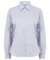 Light Blue - Women's long sleeve lightweight Oxford Shirts Henbury Plus Sizes, Shirts & Blouses, Women's Fashion Schoolwear Centres